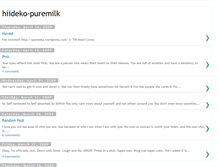 Tablet Screenshot of hiideko-puremilk.blogspot.com