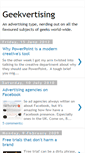 Mobile Screenshot of geekvertising.blogspot.com