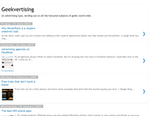 Tablet Screenshot of geekvertising.blogspot.com