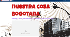 Desktop Screenshot of nuestracosabogotana.blogspot.com