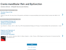 Tablet Screenshot of cranio-mandibularpain.blogspot.com