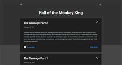 Desktop Screenshot of hallofthemonkeyking.blogspot.com