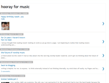 Tablet Screenshot of hoorayformusic.blogspot.com
