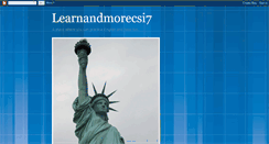 Desktop Screenshot of learnandmorecsi7.blogspot.com