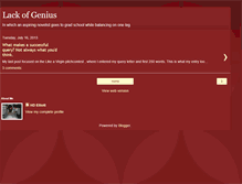 Tablet Screenshot of lackofgenius.blogspot.com