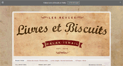 Desktop Screenshot of livresetbiscuits.blogspot.com
