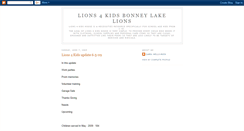 Desktop Screenshot of lions4kids.blogspot.com