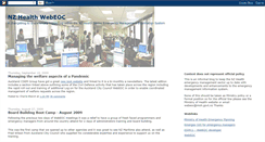 Desktop Screenshot of nzhealthwebeoc.blogspot.com
