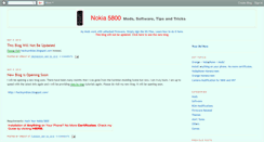 Desktop Screenshot of nokia5800mods.blogspot.com