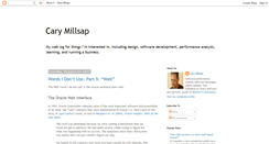 Desktop Screenshot of carymillsap.blogspot.com
