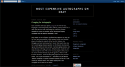 Desktop Screenshot of most-expensive-autographs.blogspot.com