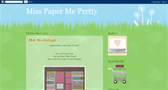 Desktop Screenshot of misspapermepretty.blogspot.com