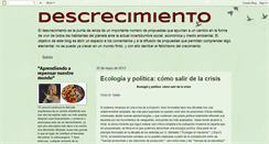 Desktop Screenshot of descrecimiento.blogspot.com