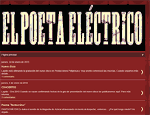 Tablet Screenshot of elpoetaelectrico.blogspot.com