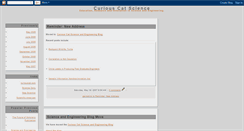 Desktop Screenshot of curiouscatscience.blogspot.com
