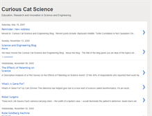 Tablet Screenshot of curiouscatscience.blogspot.com