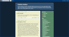 Desktop Screenshot of faithfulwithpolitics.blogspot.com