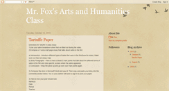 Desktop Screenshot of foxartshumanities.blogspot.com