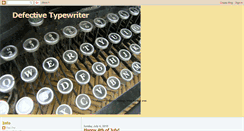 Desktop Screenshot of defectivetypewriter.blogspot.com