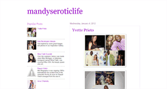 Desktop Screenshot of mandyseroticlife.blogspot.com