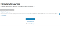 Tablet Screenshot of hinduismresources.blogspot.com