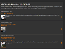Tablet Screenshot of pemancing-mania.blogspot.com