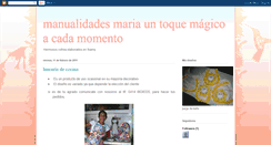 Desktop Screenshot of manualidadesmariabonita.blogspot.com