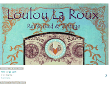 Tablet Screenshot of louloularoux.blogspot.com