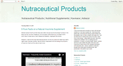 Desktop Screenshot of nutraceuticalproducts.blogspot.com