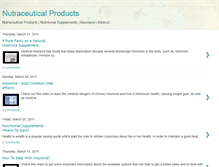 Tablet Screenshot of nutraceuticalproducts.blogspot.com