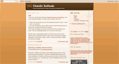 Desktop Screenshot of chaoticsolitude.blogspot.com