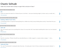 Tablet Screenshot of chaoticsolitude.blogspot.com