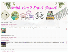 Tablet Screenshot of faithluv2eatntravel.blogspot.com