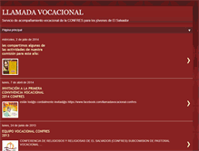 Tablet Screenshot of llamadavocacional.blogspot.com
