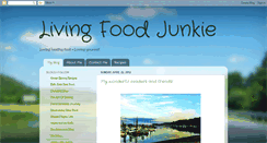 Desktop Screenshot of livingfoodjunkie.blogspot.com