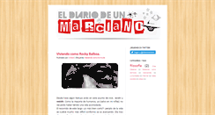 Desktop Screenshot of eldiariodeunmarciano.blogspot.com