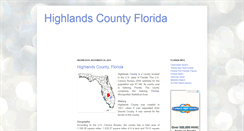 Desktop Screenshot of highlandscountyfl.blogspot.com