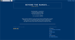 Desktop Screenshot of beyondtheranges.blogspot.com