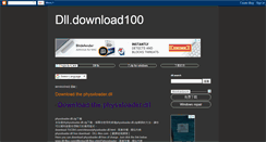 Desktop Screenshot of dlldownload100.blogspot.com