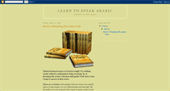 Desktop Screenshot of learnspeakarabic.blogspot.com