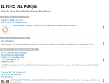 Tablet Screenshot of elforodelparque.blogspot.com