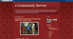 Desktop Screenshot of ecommunityservice.blogspot.com