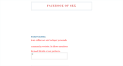 Desktop Screenshot of facebook-me-sex.blogspot.com