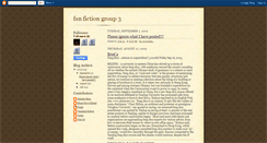 Desktop Screenshot of fanficgroup3.blogspot.com