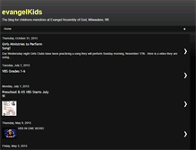 Tablet Screenshot of evangelkids.blogspot.com