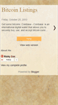Mobile Screenshot of bitcoinlistings.blogspot.com
