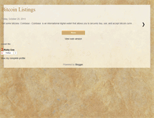 Tablet Screenshot of bitcoinlistings.blogspot.com