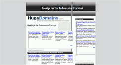 Desktop Screenshot of gosipartisindonesiaterkini.blogspot.com