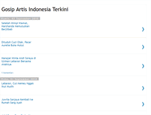 Tablet Screenshot of gosipartisindonesiaterkini.blogspot.com