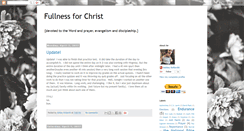 Desktop Screenshot of fullnessforchrist.blogspot.com